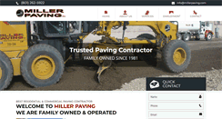 Desktop Screenshot of millerpaving.com